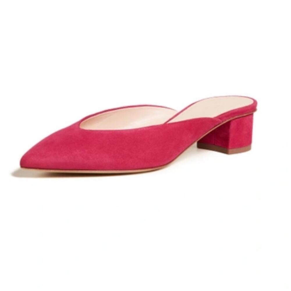 Club Monaco Loalla Mules In Magenta